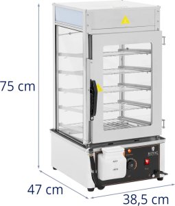 Parowar parowiec do pierogów 5 rusztów 30-110C 37 l 1250 W Parowar parowiec do pierogów 5 rusztów 30-110C 37 l 1250 W 8