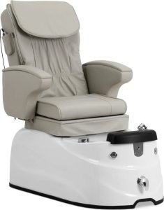 Fotel podologiczny do pedicure z funkcją masażu brodzikiem - beżowy Fotel podologiczny do pedicure z funkcją masażu brodzikiem - beżowy 2