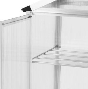 Mini szklarnia inspekt ogrodowy na taras balkon 2 półki 80 x 50 x 145 cm Mini szklarnia inspekt ogrodowy na taras balkon 2 półki 80 x 50 x 145 cm 3