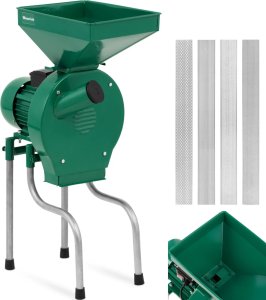Śrutownik młynek do mielenia zboża z podstawą 4 sitka 250 kg/h 1100 W Śrutownik młynek do mielenia zboża z podstawą 4 sitka 250 kg/h 1100 W 1