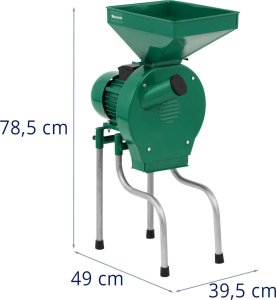 Wiesenfield Śrutownik młynek do mielenia zboża z podstawą 4 sitka 250 kg/h 1100 W Śrutownik młynek do mielenia zboża z podstawą 4 sitka 250 kg/h 1100 W 6
