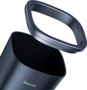 Mini kosz na śmieci do biura lub samochodu montowany w uchwycie na kubek - czarny Mini kosz na śmieci do biura lub samochodu montowany w uchwycie na kubek - czarny 5