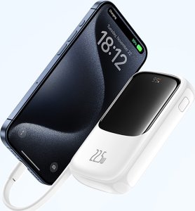 Baseus Power bank 10000mAh Qpow Pro+ 22.5W USB-C - biały Power bank 10000mAh Qpow Pro+ 22.5W USB-C - biały 6