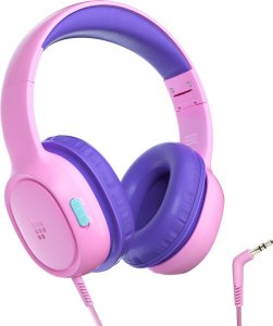 Słuchawki przewodowe KH01 dla dzieci bezpieczne z kontrolą głośności - różowe Słuchawki przewodowe KH01 dla dzieci bezpieczne z kontrolą głośności - różowe 4