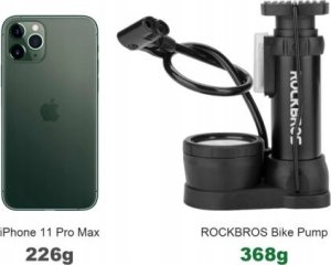 Pompka rowerowa uniwersalna nożna podłogowa z manometrem - czarna Pompka rowerowa uniwersalna nożna podłogowa z manometrem - czarna 20