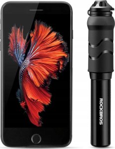 Pompka rowerowa uniwersalna nożna podłogowa z manometrem - czarna Pompka rowerowa uniwersalna nożna podłogowa z manometrem - czarna 10