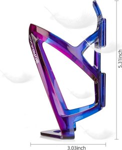 Uchwyt rowerowy na bidon butelkę - niebiesko-fioletowy Uchwyt rowerowy na bidon butelkę - niebiesko-fioletowy 3