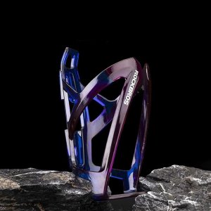 Uchwyt rowerowy na bidon butelkę - niebiesko-fioletowy Uchwyt rowerowy na bidon butelkę - niebiesko-fioletowy 5