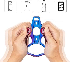 Uchwyt rowerowy na bidon butelkę - niebiesko-fioletowy Uchwyt rowerowy na bidon butelkę - niebiesko-fioletowy 7