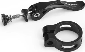 Obejma rowerowa zacisk do sztycy 27.2 i 28.6 mm pod siodełko z szybkozamykaczem - czarna Obejma rowerowa zacisk do sztycy 27.2 i 28.6 mm pod siodełko z szybkozamykaczem - czarna 7