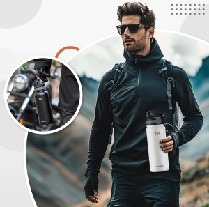 Butelka bidon termiczny rowerowy na napoje 620 ml - biały Butelka bidon termiczny rowerowy na napoje 620 ml - biały 6