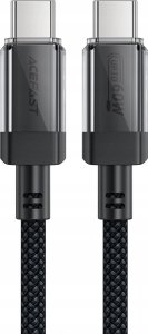 Kabel przewód USB-C z nylonowym oplotem PD 60W 480Mb/s - czarny Kabel przewód USB-C z nylonowym oplotem PD 60W 480Mb/s - czarny 11