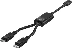 2w1 Kabel przewód podwójny USB-C - 2x USB-C 100W 480Mb/s - czarny 2w1 Kabel przewód podwójny USB-C - 2x USB-C 100W 480Mb/s - czarny 3
