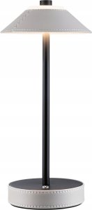 Lampka stołowa akumulatorowa PELLINI  LED DIM USB-C 2W 300lm 3000K-6500K IP44 beżowy / czarny matowy / skóra / metal 1