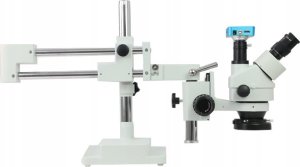 Mikroskop Optyczny Trinokularowy Kamera 16MP FULL HD 4K Zestaw Oświetlenie 4