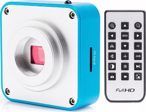 Mikroskop Optyczny Trinokularowy Kamera 16MP FULL HD 4K Zestaw Oświetlenie 10