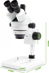 Mikroskop Stereoskopowy Trinokularowy Obiektyw 0,5X Ochronny Soczewki 3