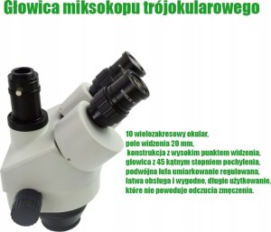Mikroskop dla Elektronika Stereoskopowy Optyczny Kamera 48MP Obiektyw 0,5X 8