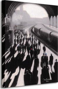 GF Victoria Station, London - 1934 - Obraz na płótnie 40x50 cm 1