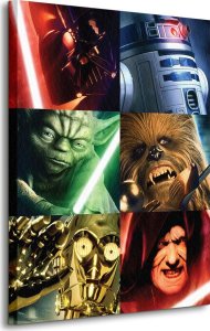 GF Gwiezdne Wojny Star Wars (Character Squares) - obraz na płótnie 60x80 cm 1