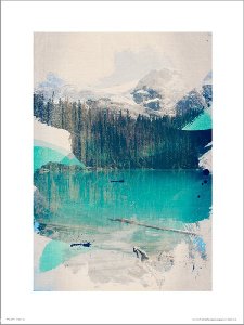 Dekoria Abstract Forest - plakat premium 40x50 cm 1
