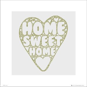 Bertoni-arco Home Sweet Home Heart - plakat premium 40x40 cm 1