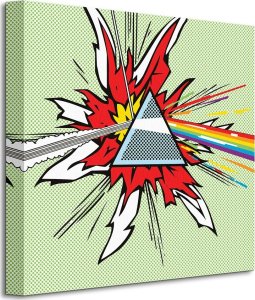 GF Pink Floyd (DSOTM Pop Art) - Obraz na płótnie 40x40 cm 1