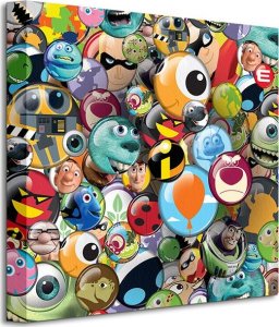 Feeby Disney Pixar (Buttons) - Obraz na płótnie 40x40 cm 1