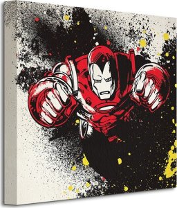 Feeby Iron Man (Splatter) - Obraz na płótnie 40x40 cm 1