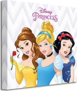 Disney Disney Princess (Belle, Cinderella and Snow White) - Obraz na płótnie 40x40 cm 1