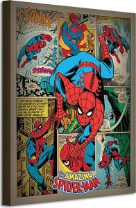 Feeby Spiderman (Retro) - Obraz na płótnie 40x50 cm 1
