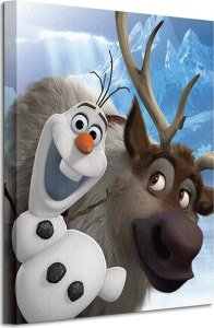 GF Frozen (Olaf and Sven) - Obraz na płótnie 40x50 cm 1