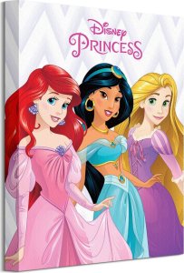 Disney Disney Princess (Ariel, Jasmine And Rapunzel) - Obraz na płótnie 30x40 cm 1
