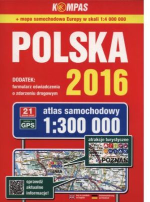 Atlas samochodowy Polska 1:300 000 w. 2016 (1886160 1