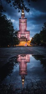 Hog Studio Warszawa Mroczny Pałac Kultury - plakat premium 42x59,4 cm 1
