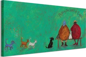 GF Sam Toft Putting The World To Rights - Obraz na płótnie 100x50 cm 1
