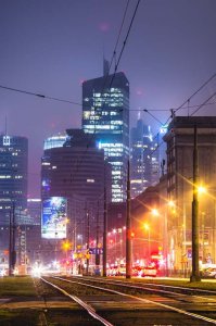 galeria plakatu Warszawa City - plakat premium 59,4x84,1 cm 1