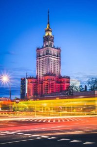 galeria plakatu Warszawa Kolory Pałac Kultury - plakat premium 29,7x42 cm 1