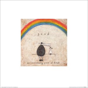 Feeby Sam Toft Good. Occasionally Poor at First - plakat premium 30x30 cm 1