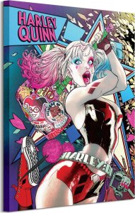 GF Batman Harley Quinn Neon - obraz na płótnie 60x80 cm 1