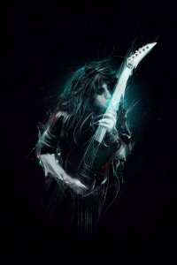 GbEye Janson Becker Gitarzysta - plakat premium 61x91,5 cm 1