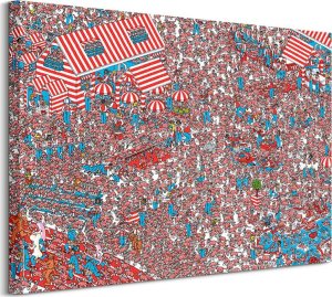 Feeby Where&apos;s Wally (The Land of Woofs) - Obraz na płótnie 80x60 cm 1