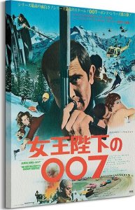 GF James Bond (OHMSS Foreign Language) - Obraz na płótnie 60x80 cm 1