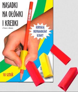 Harmonia Trójkątne nasadki na ołówki i kredki (10 szt.) 1