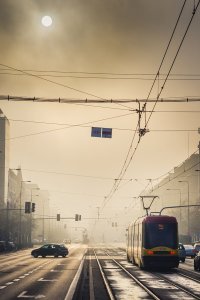 E-druk Warszawa We mgle - plakat premium 21x29,7 cm 1