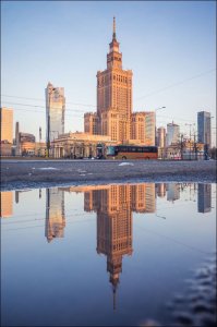 LOVE POLAND DESIGN Warszawa Poranek - plakat premium 30x40 cm 1