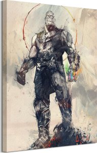 GF Marvel Avengers: Infinity War Thanos Sketch - obraz na płótnie 60x80 cm 1