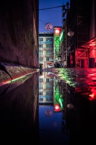 Wrocław Neon - plakat premium 29,7x42 cm 1