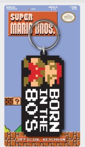Super Mario Bros Born In The 80&apos;s - brelok 4,5x6 cm 1