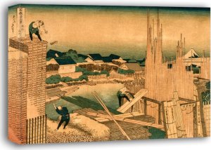 Art-Pol Lumber Yard, Hokusai - obraz na płótnie 70x50 cm 1